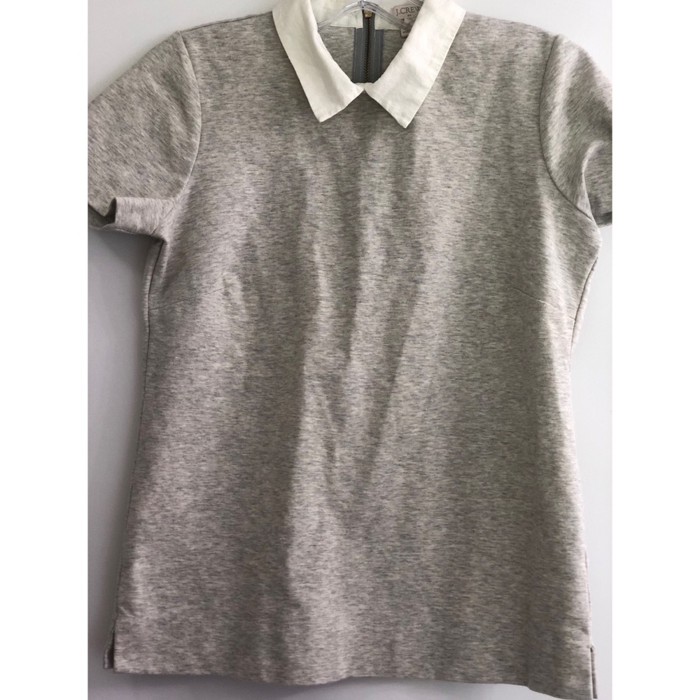 J. Crew collared grey shirt
